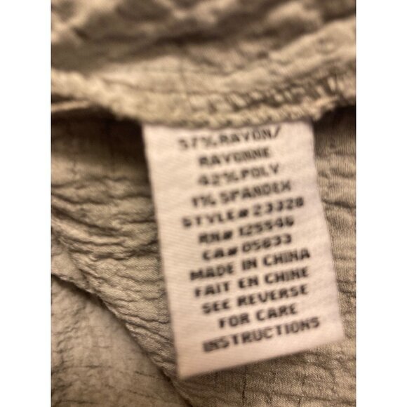 Habitat Women's Textured Fun Button Down High Low Shirt Collar Multi Grey Small - Picture 13 of 14